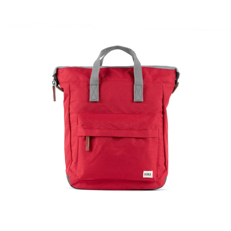 ROKA Bantry B Mars Rode Middelgrote Tas van Gerecycled Canvas