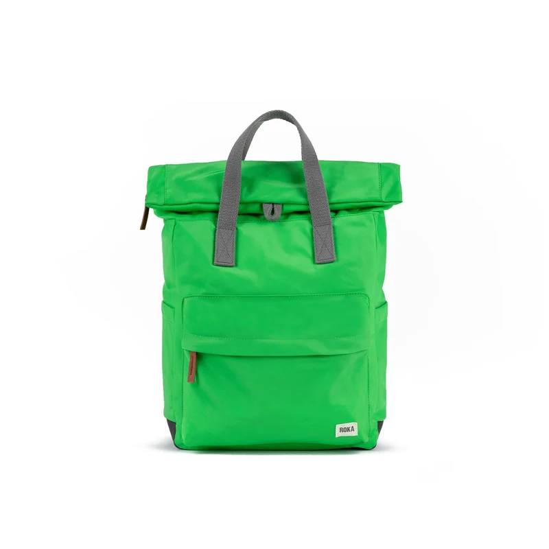 ROKA Canfield B Kelly Green middelgrote tas van gerecycled nylon