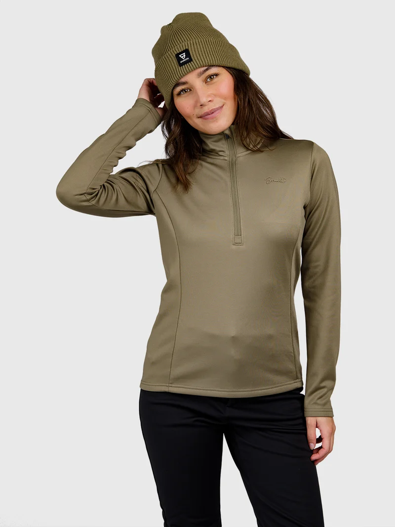 Heronne Women Fleece | Dusky Green