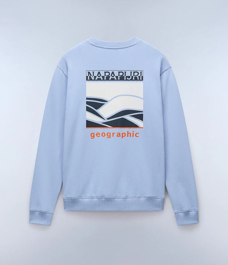 Napapijri Sovana heren sweattop - Zachte chambray