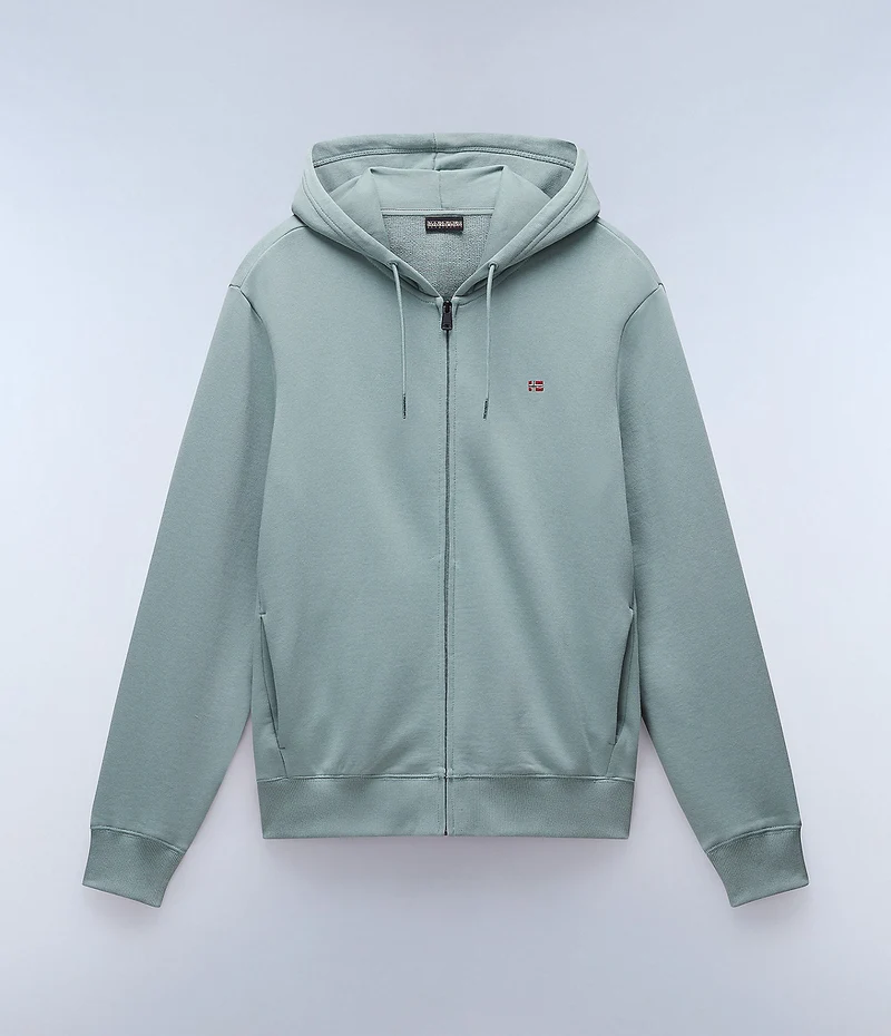 Napapijri Heren Balis hoodie met volledige ritssluiting - Groen