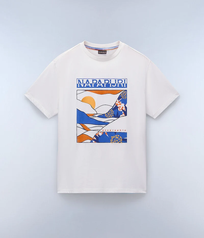 Napapijri Heren Valdor T-shirt - Witte Reiger