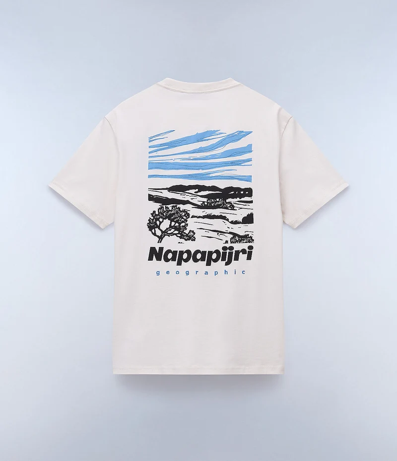 Napapijri Heren Vignoni T-shirt - Wit Whisper
