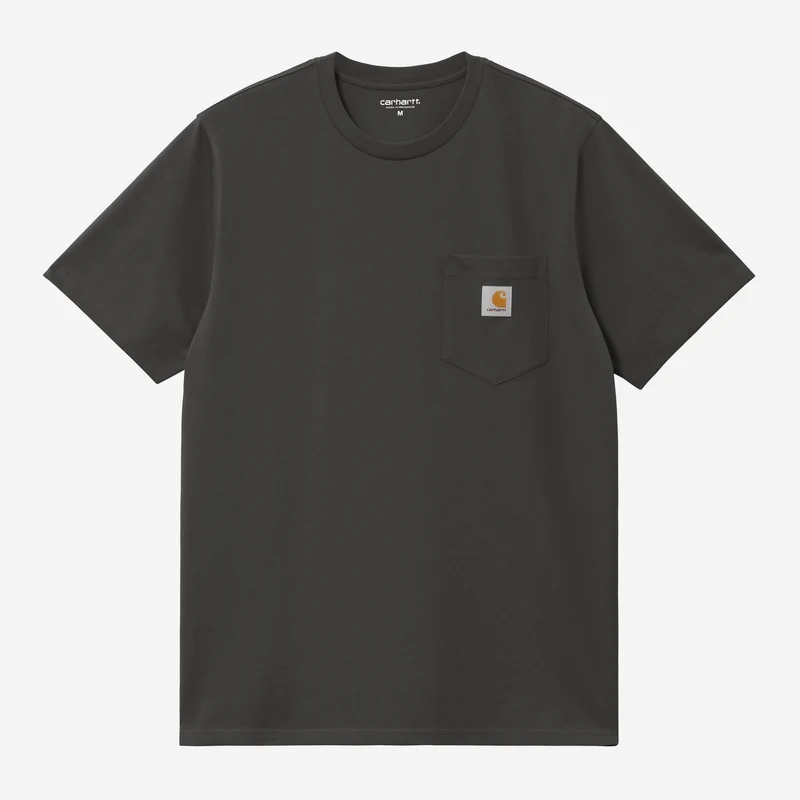 Carhartt WIP Heren T-shirt met borstzak | Oxidegroen