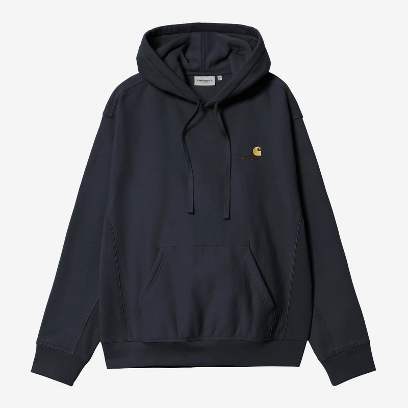 Carhartt WIP HEREN American Script Hoodie | Deep Night