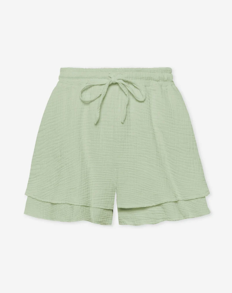 TARA MOUSSELINE SHORTS SALIEGROEN