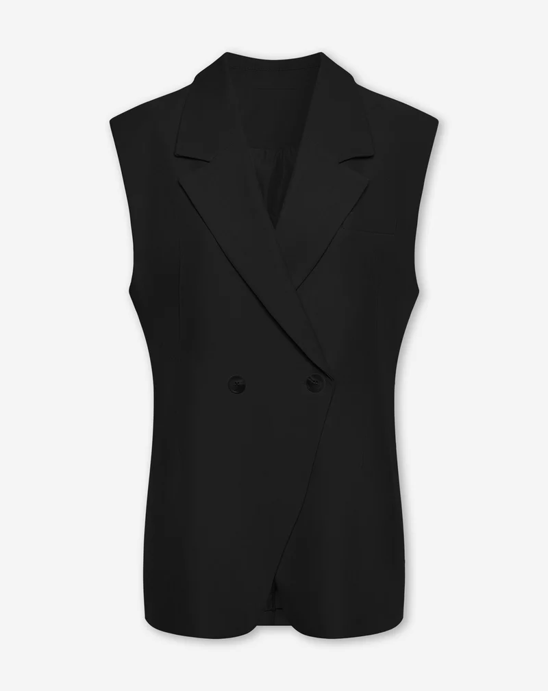 LORNA SLEEVELESS BLAZER ZWART