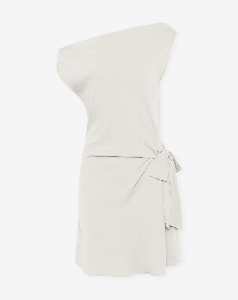 HALLY KNOT DRESS BEIGE