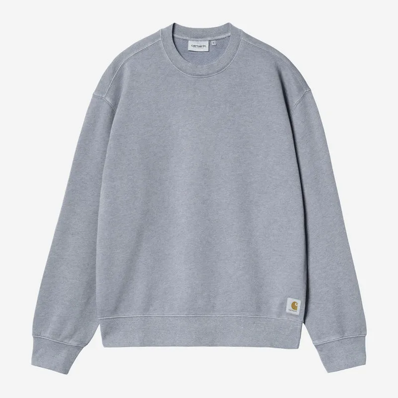 Carhartt WIP Heren Caspian Sweatshirt | Schaduwblauw gemêleerd, geverfd