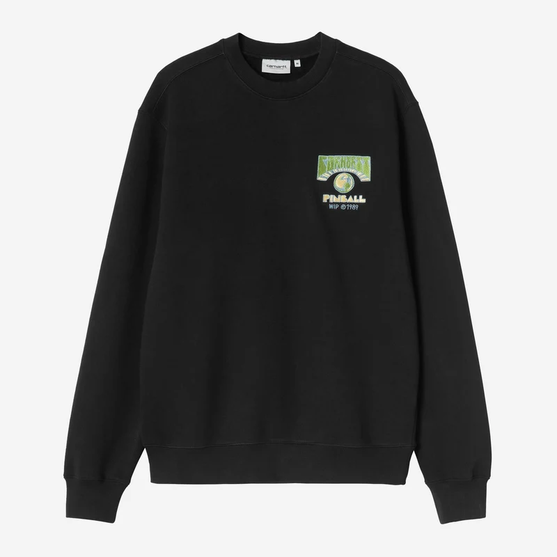 Carhartt WIP Mens Pinball Sweatshirt | Zwart