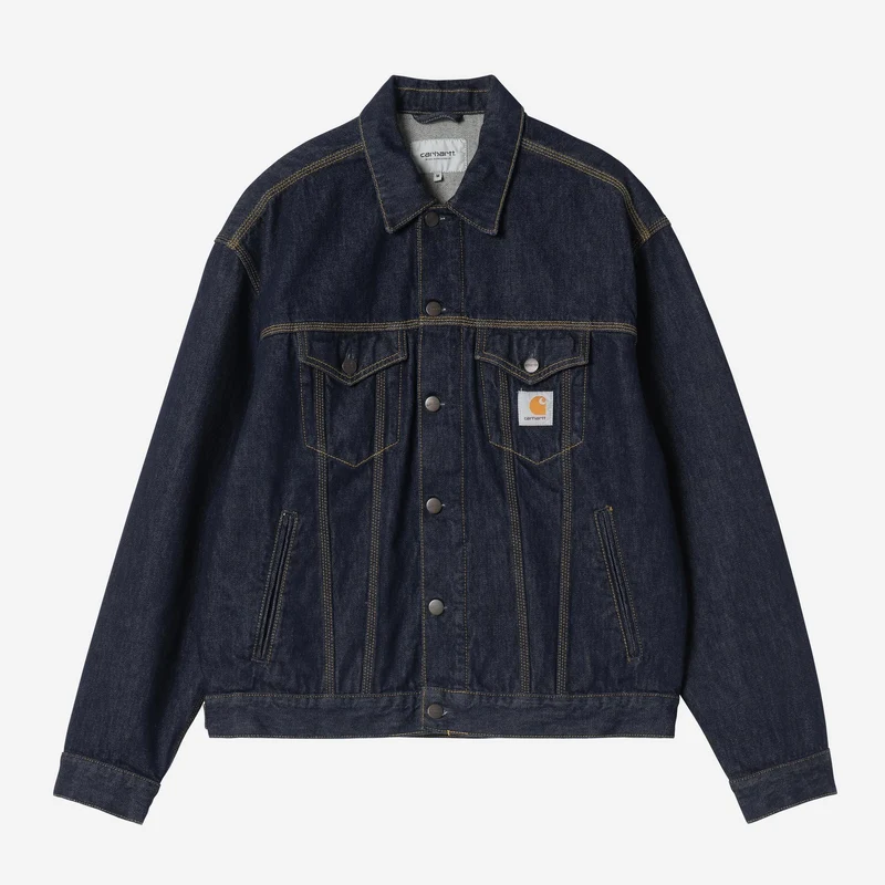 Carhartt WIP Helston herenjas | Blauw gewassen