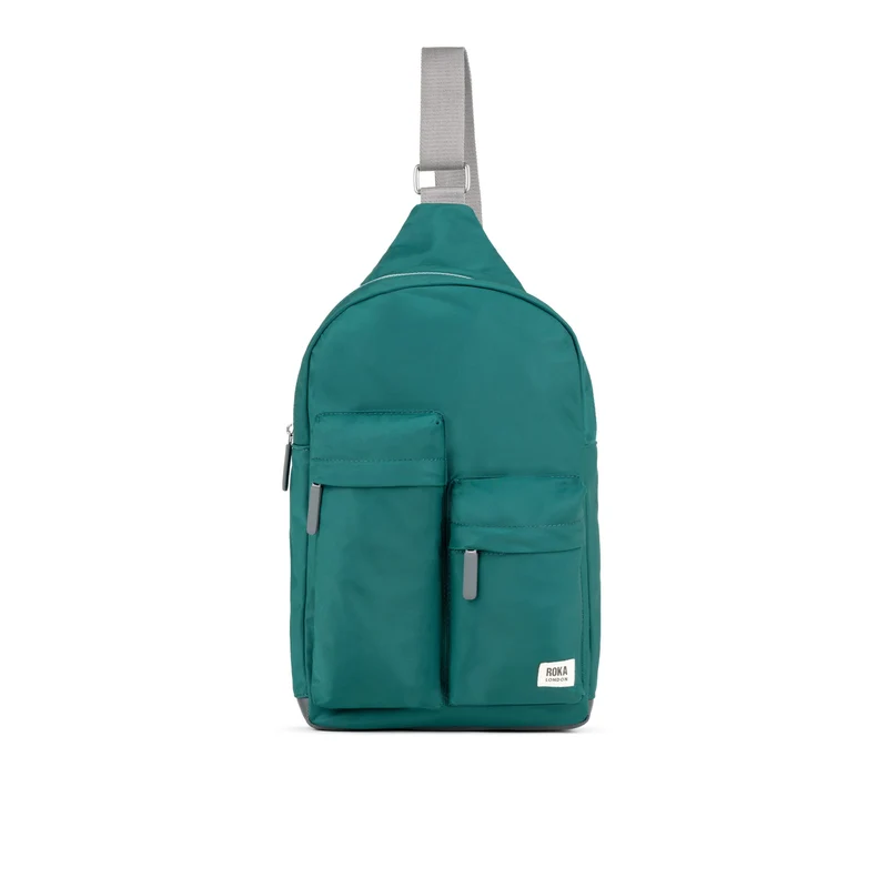 ROKA Willesden M XL Tas van gerecycled nylon - Turquoise