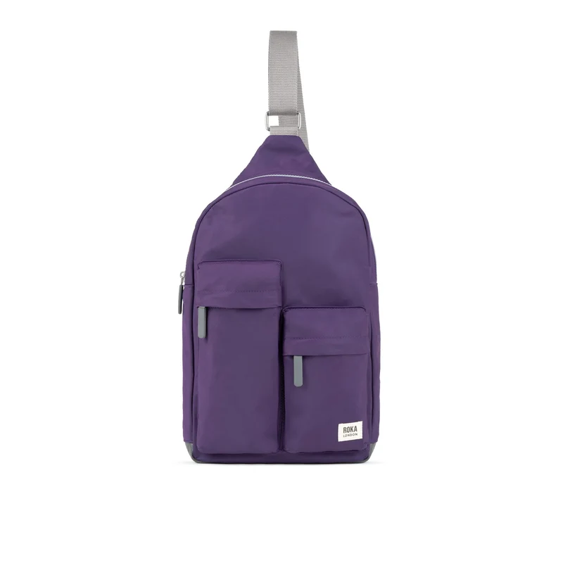 ROKA Willesden M XL Tas van gerecycled nylon - Majestic Purple