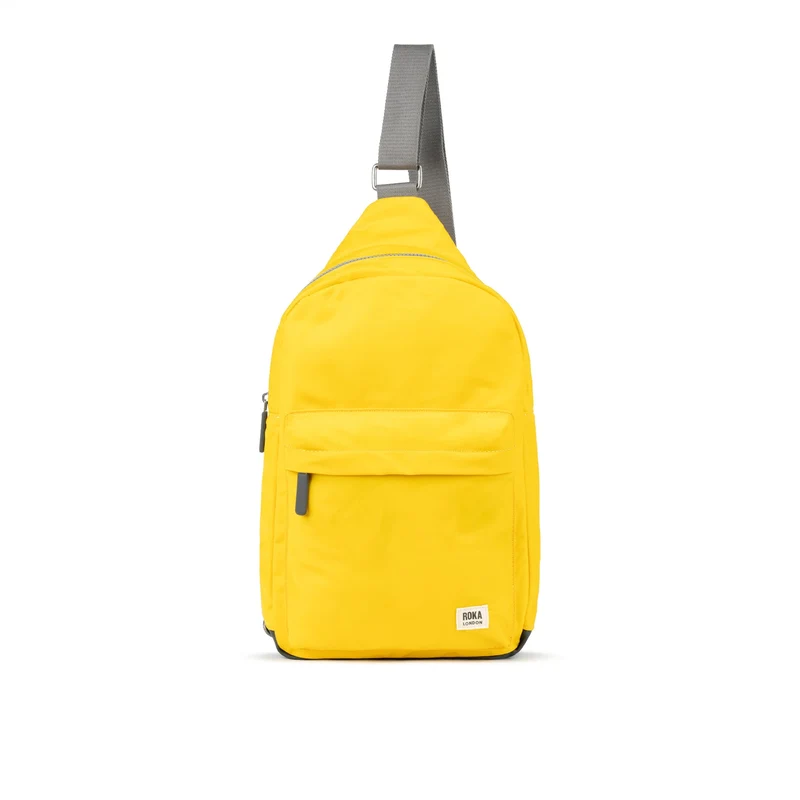 ROKA Willesden B XL Tas van gerecycled nylon - Mosterd