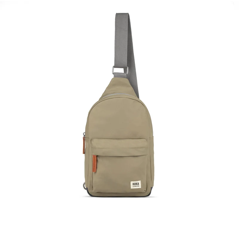 ROKA Willesden Grote tas van gerecycled nylon (B Large) - Taupe