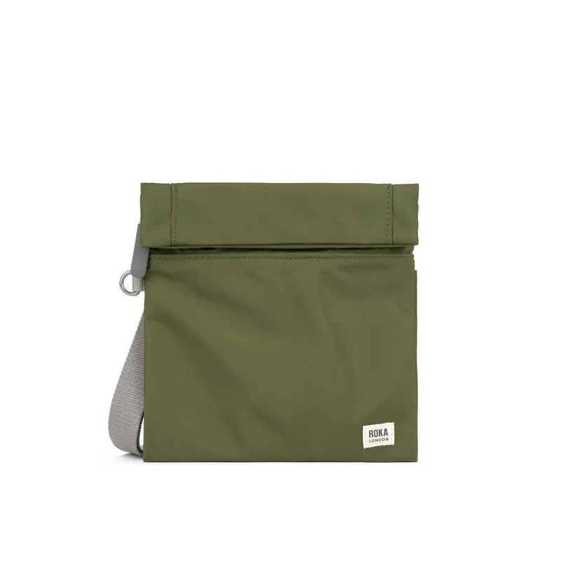 ROKA Stratford Kleine Gerecyclede Nylon Tas - Militair