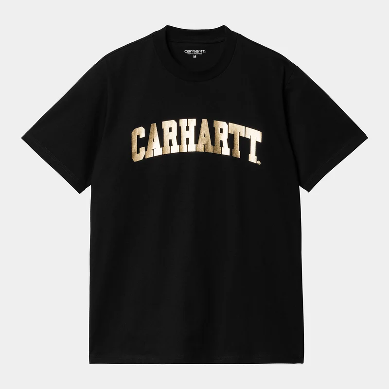 Carhartt WIP Universiteits-T-shirt voor heren - zwart / goud