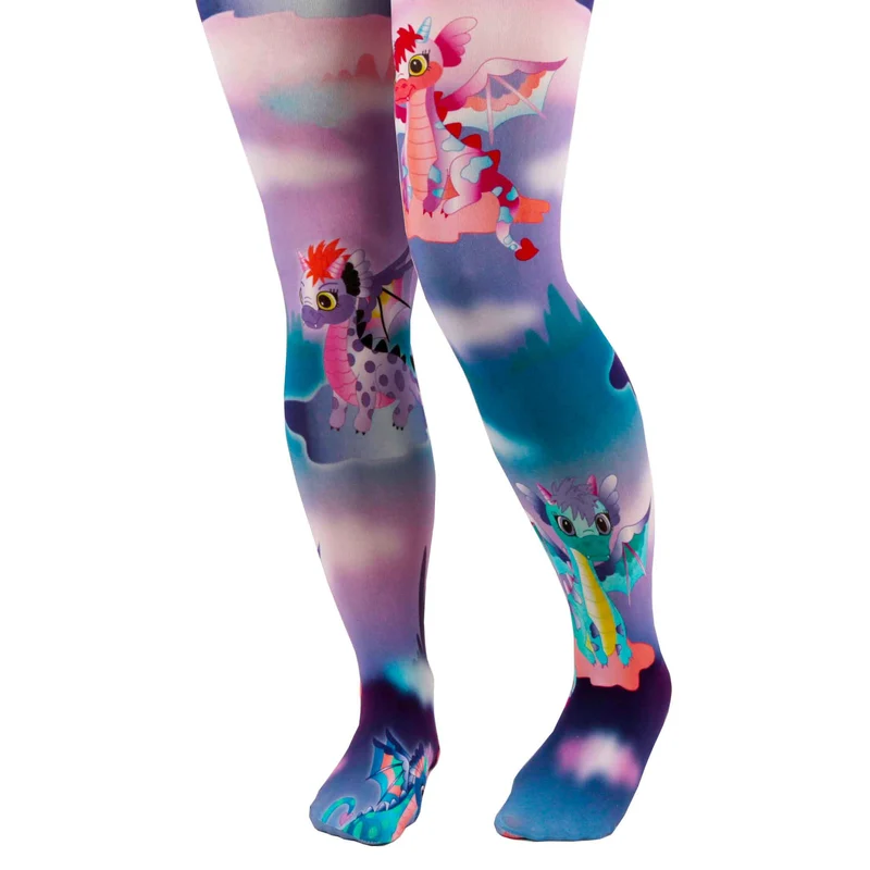 Irregular Choice Dames draken en vuurdraak Daydream panty's