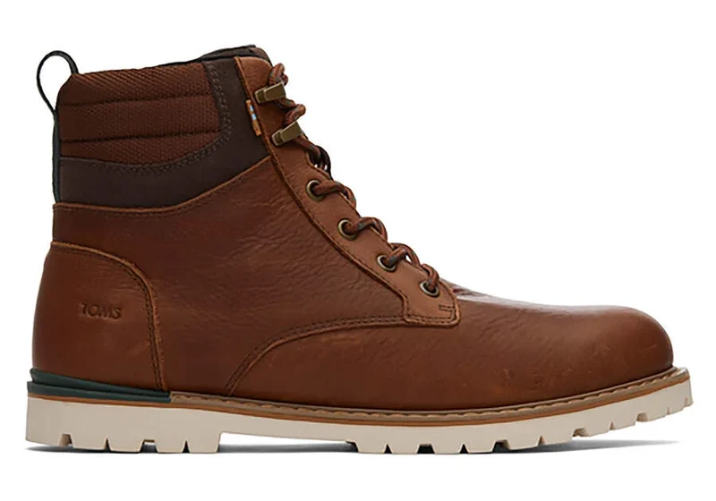 TOMS Heren Ashland lederen laars - Topaas bruin