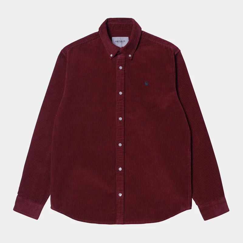 Carhartt WIP Heren Madison shirt met lange mouwen - Corvina
