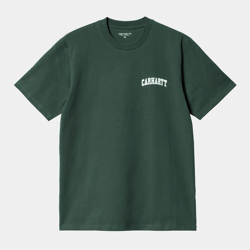 Carhartt WIP Universiteit Script T-shirt met korte mouwen voor heren - Juniper
