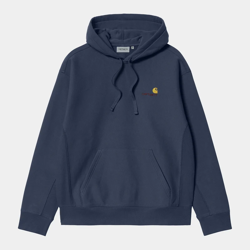 Carhartt WIP HEREN American Script Sweatshirt met capuchon - Enzian