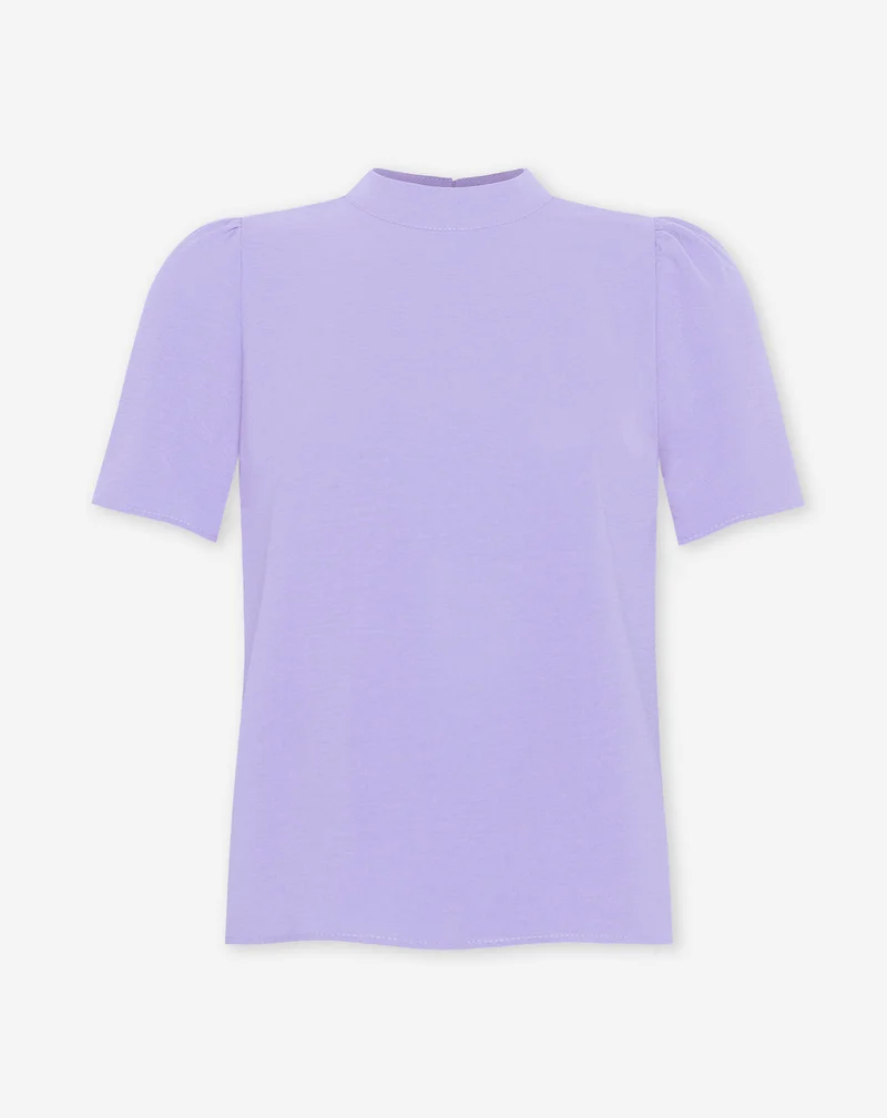 JULIE SHORT SLEEVE TOP LILA
