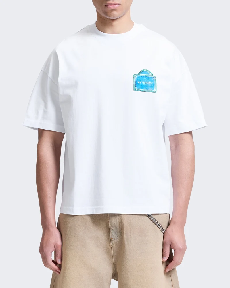 Heren Le Signe T-shirt met print Wit