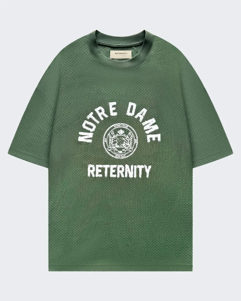 Heren Mesh t-shirt Notre Dame Groen