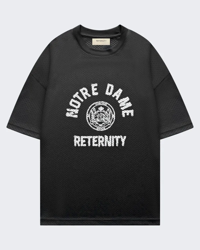 Heren Mesh t-shirt Notre Dame Zwart