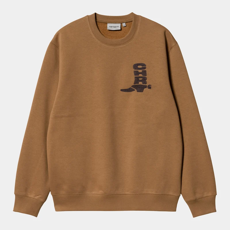 Carhartt WIP Heren laars sweattop - Hamilton bruin
