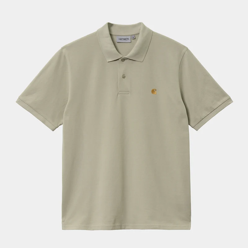 Carhartt WIP Heren Chase Pique poloshirt met korte mouwen - Agave