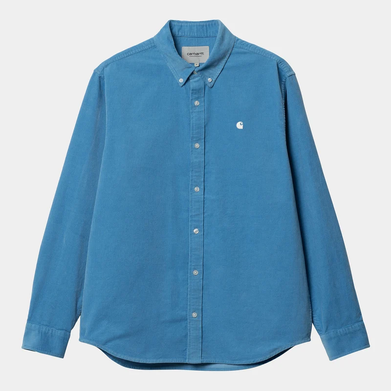 Carhartt WIP Heren Madison shirt met lange mouwen - Piscine