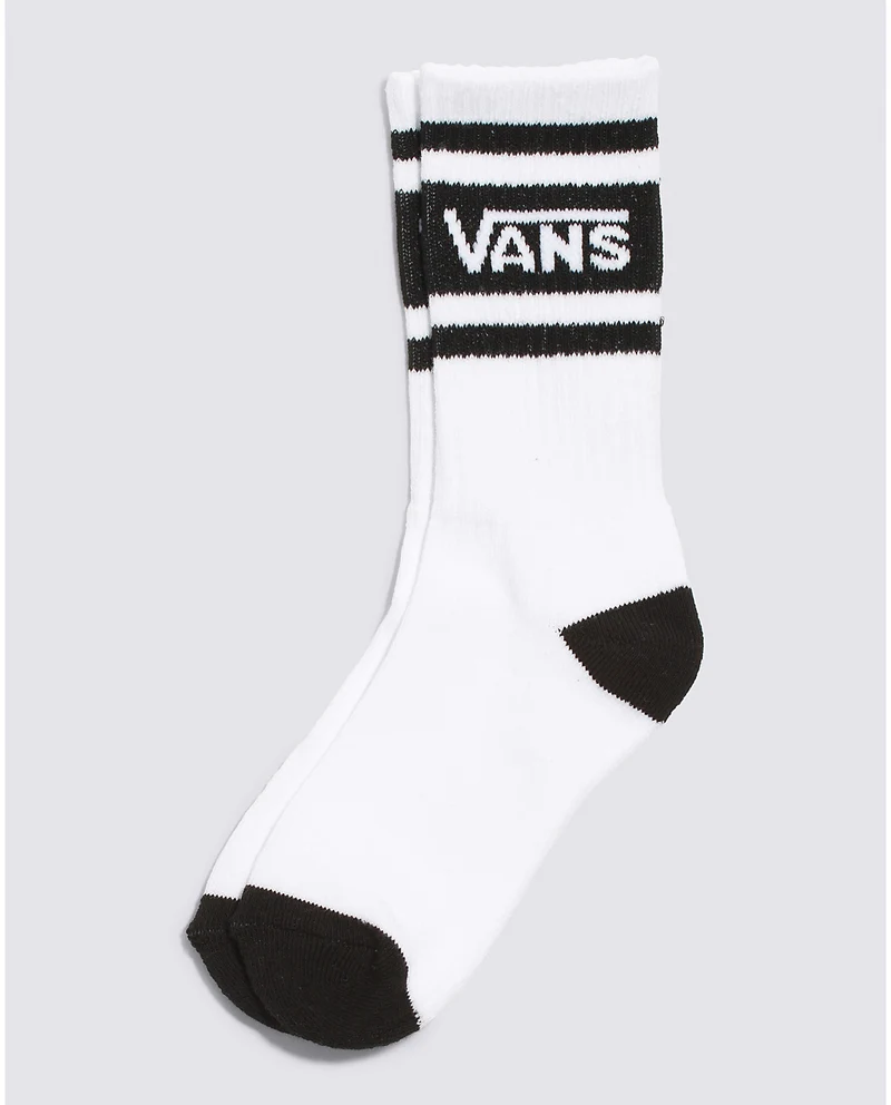 VANS Drop V Logo Crew Sokken voor kinderen (1 paar) - Wit / Zwart