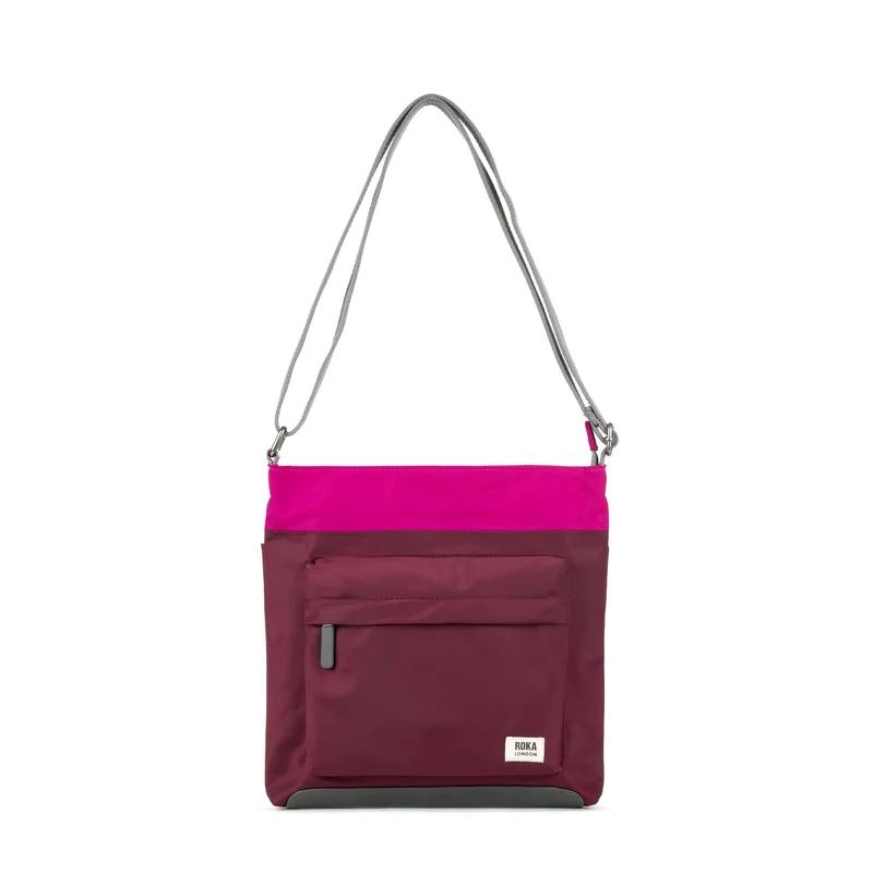 ROKA Creatieve verspilling Kennington B Pruim / Snoep Middelgrote Tas van Gerecycled Nylon