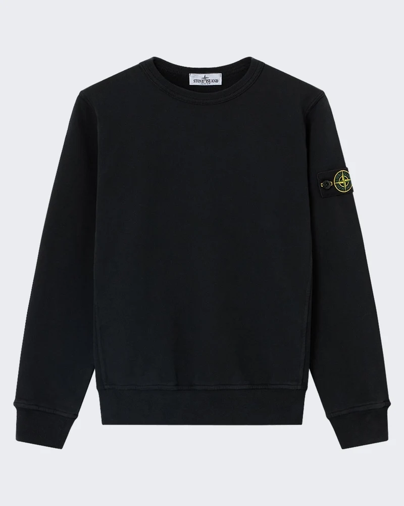 Kids Sweatshirt met ronde hals zwart