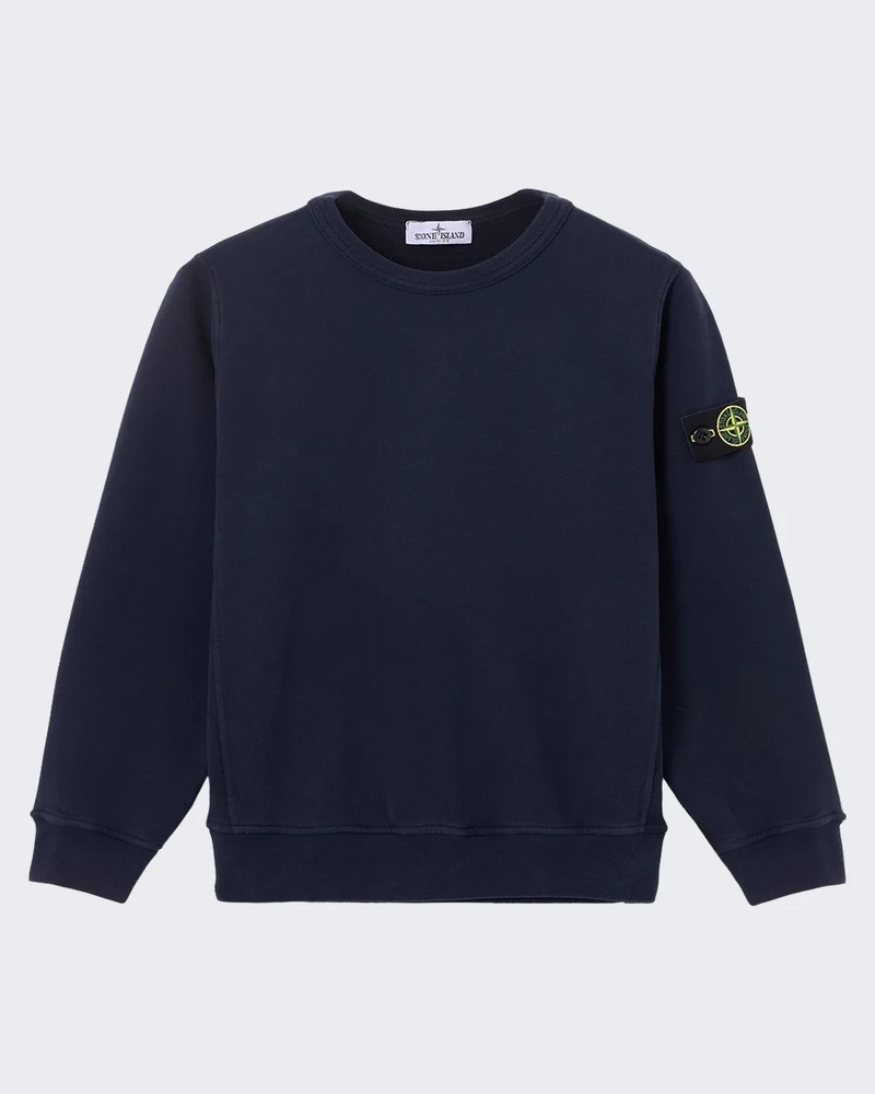 Kids Sweatshirt met ronde hals in Blauw