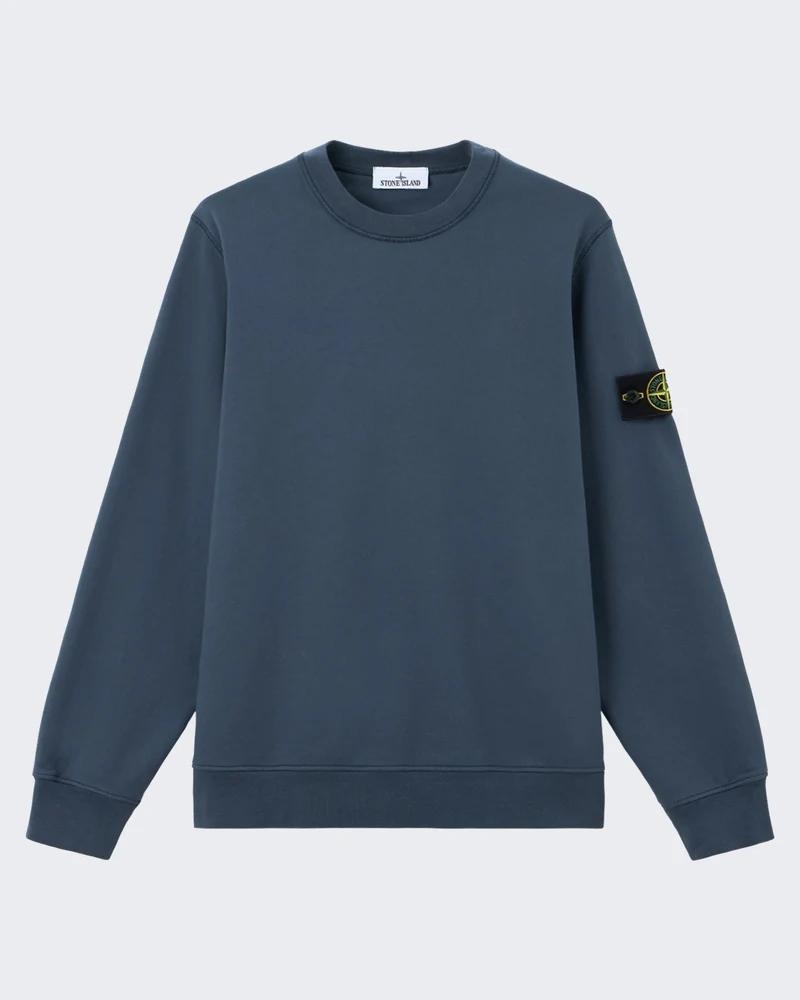 Heren Sweatshirt-Slate Blu-V002e Blauw