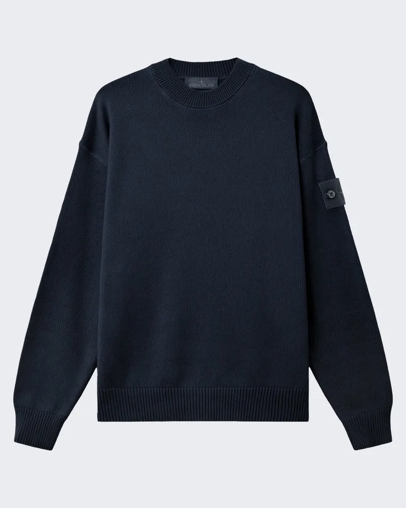 Heren Crew Neck-Blauw Blue-V0020 Blauw