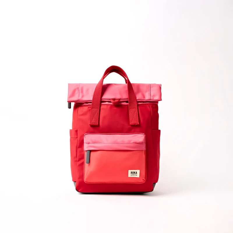 ROKA Canfield B Rode Tonale Kleine Tas van Gerecycled Nylon