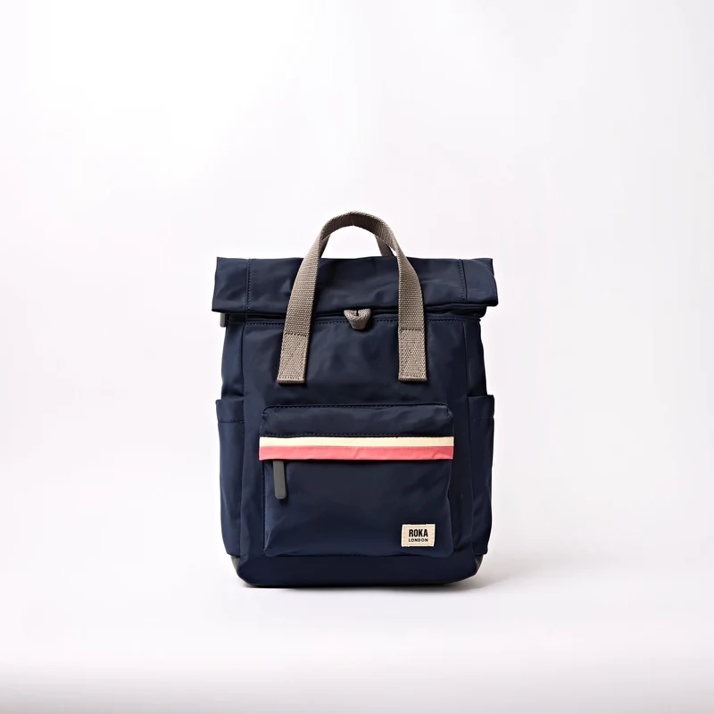 ROKA Canfield B Midnight Stripe Kleine Tas van Gerecycled Nylon