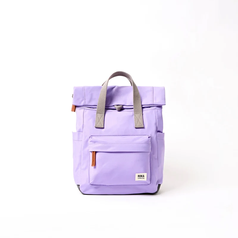 ROKA Canfield Kleine tas van gerecycled nylon met distelbloemmotief
