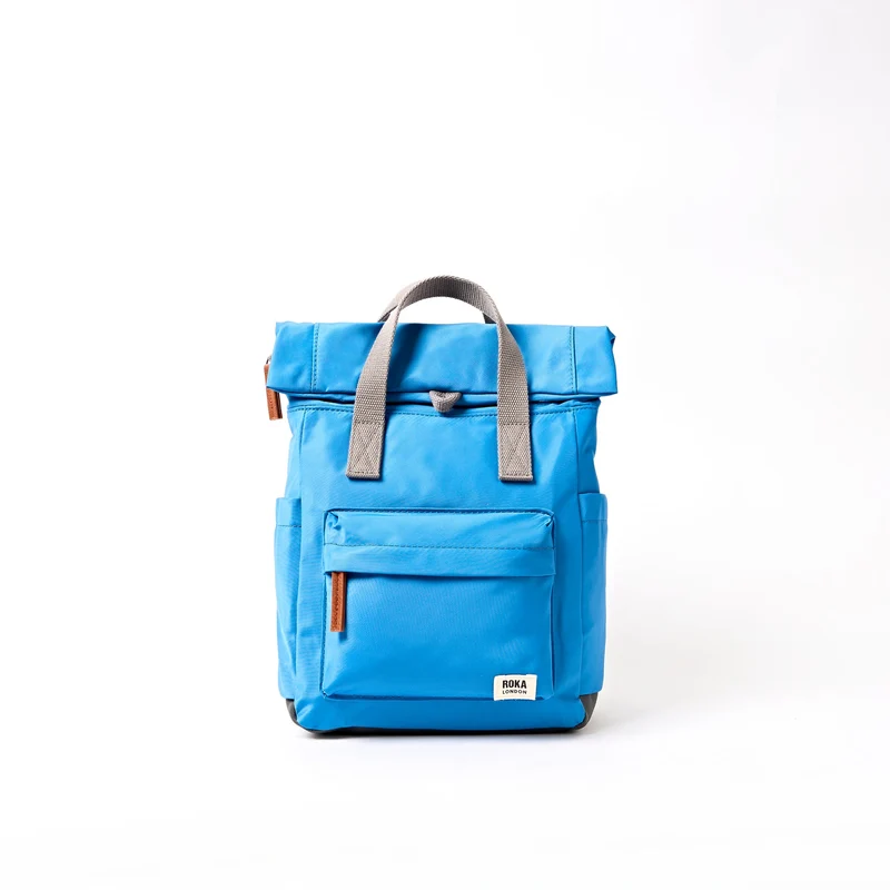 ROKA Canfield B Malibu Blauwe Kleine Tas van Gerecycled Nylon