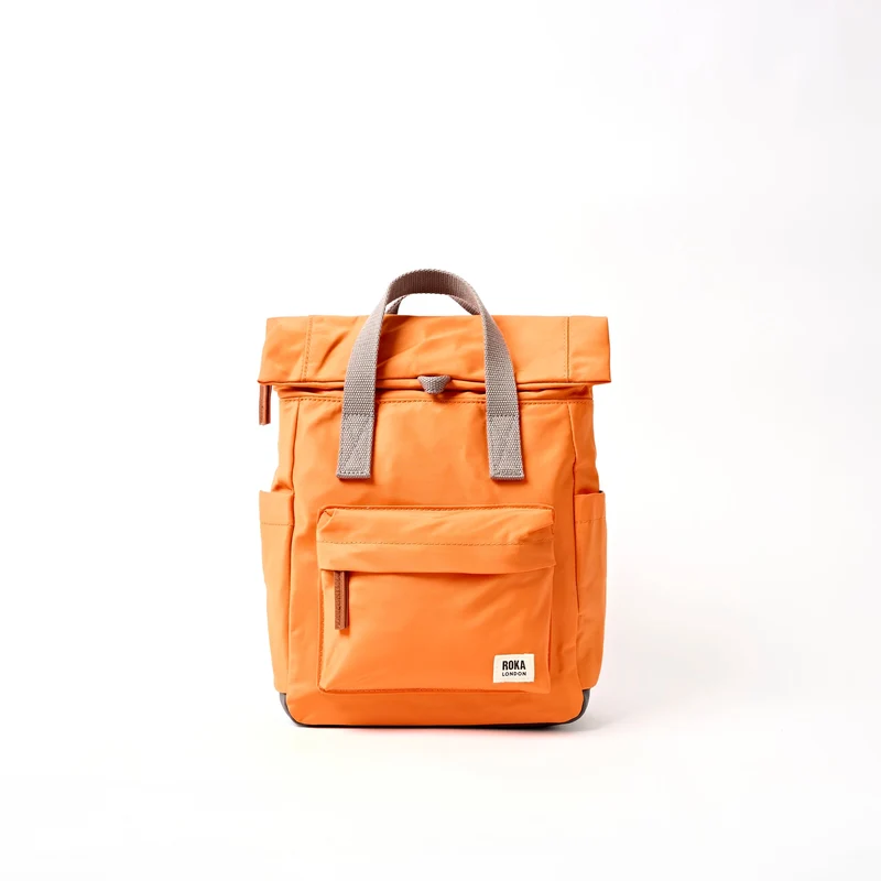 ROKA Canfield B Jaffa Oranje Kleine Tas van Gerecycled Nylon