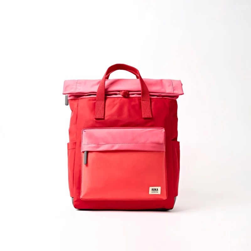 ROKA Canfield B Rode Tonale Middelgrote Tas van Gerecycled Nylon