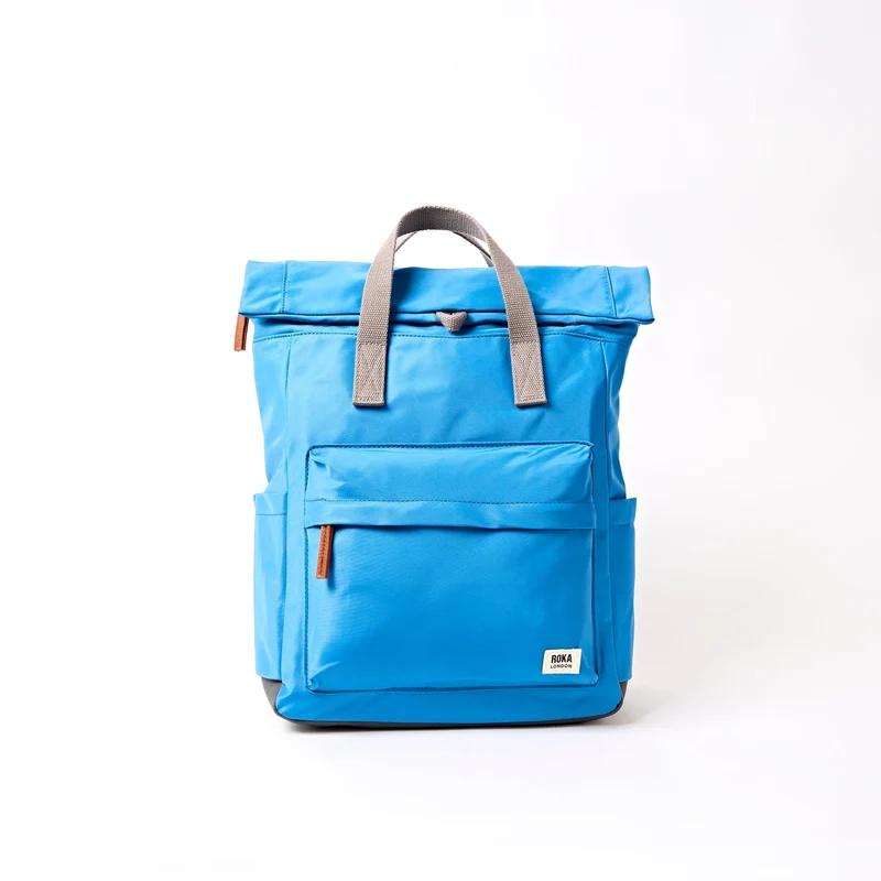 ROKA Canfield B Malibu Blue Medium tas van gerecycled nylon