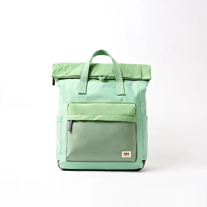 ROKA Canfield B Groene Tonale Middelgrote Tas van Gerecycled Nylon