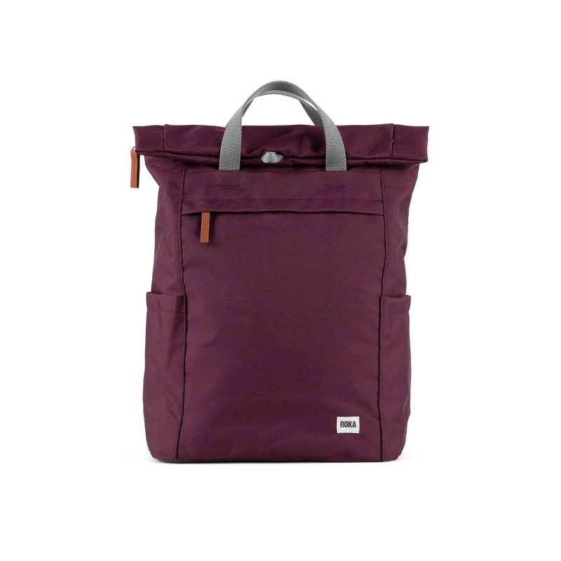 ROKA Finchley Een grote Sienna tas van gerecycled canvas