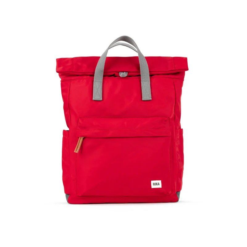ROKA Canfield Grote tas van gerecycled nylon met cranberrymotief