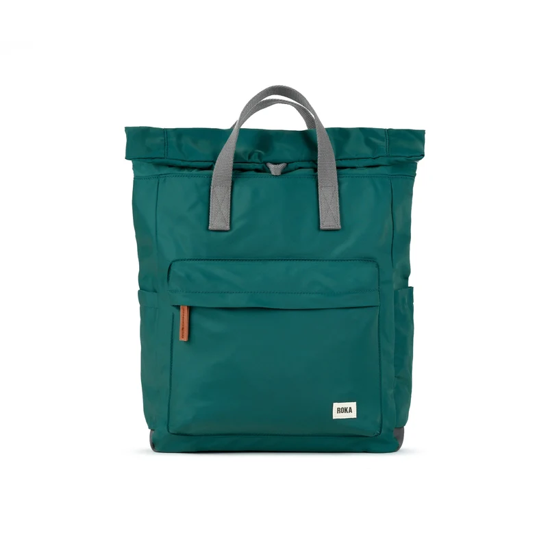 ROKA Canfield Grote tas van gerecycled nylon in turquoise